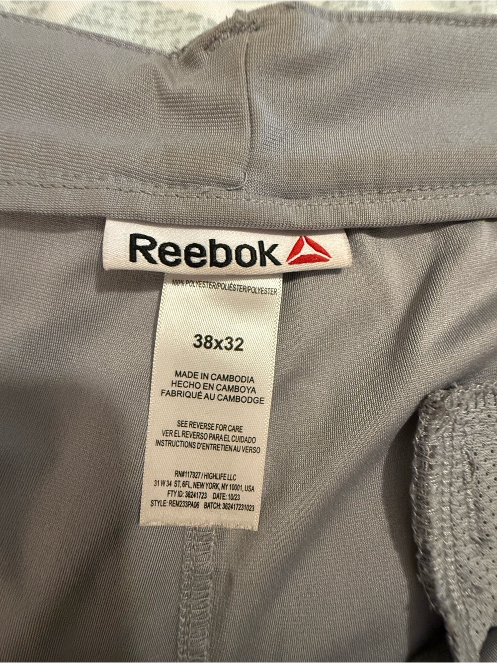 Reebok Men's Light Gray Dress Pants - Straight Leg - Picture 2 of 5